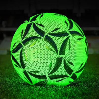 High Quality SPEEDBALL Size5 Professional Soccer Ball PU Leather Youth Adult Training Noctilucent Luminescence Stock
