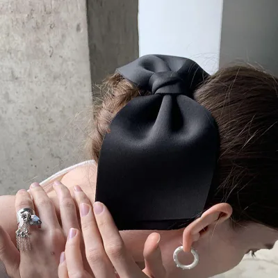 Fashion Bow Clip Women's Back Head Spoon Clip Elegant Hair Accessories