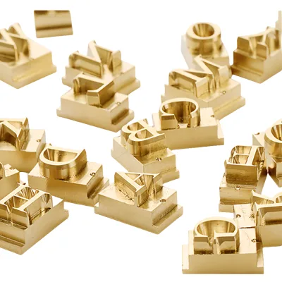 Brass Metal Stamping Tools Letters Set for Cake Leather Hot Stamp Mold