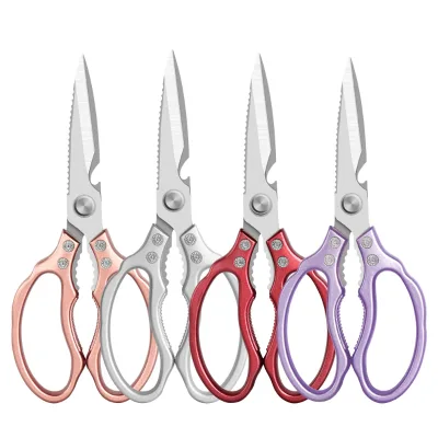 1Piece SK5 Stainless Steel Lotus Kitchen Scissors Heavy Duty Poultry Bone Cutting Scissors Steel Household Multi Function Shears