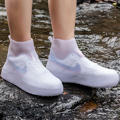 TPE Plastic Protective Rain Shoes Anti-slip Reusable Rubber Shoes Waterproof Silicone Shoe Covers