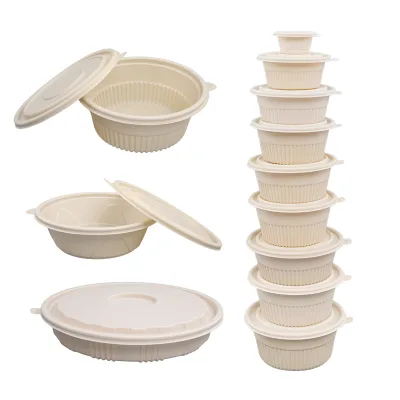 Manufacturer Production and Processing Degradable Rectangular Disposable Meal Box Packaged Bento Takeout Box