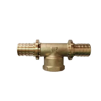 Brass Pex Expansion Female  Coupling  Compression Equal Tee Fittings