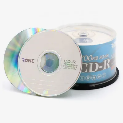 Wholesale Blank CDs 700MB 80MIN 52X 50 Pcs/pack Recordable Disc Single Layer Bulk Cdr