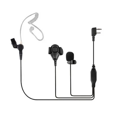 Walkie Talkie Headset Acoustic Tube Earpiece Earphone for Moto-rola Intercom 2pin M Plug for GP68 GP308 GP300 CP88