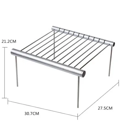 304 Stainless Steel Warming Grill Rack Round Bbq Grill Mesh Barbecue Rack