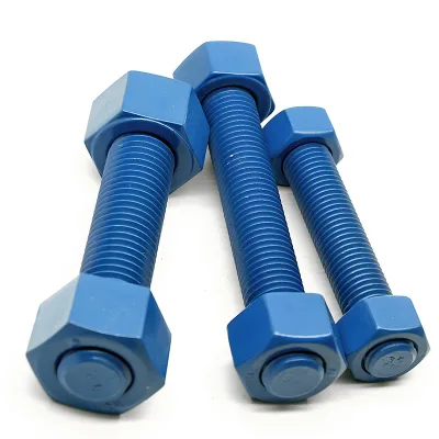 Carbon Steel Stud Blue White Yellow Galvanized DIN976 Carbon Steel Stud Bolt