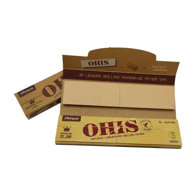 Thin Slow-Burning Glass Special Paper Hand-Rolled Cigarette Filters Rectangular Shape Gift-Giving Model MR-667