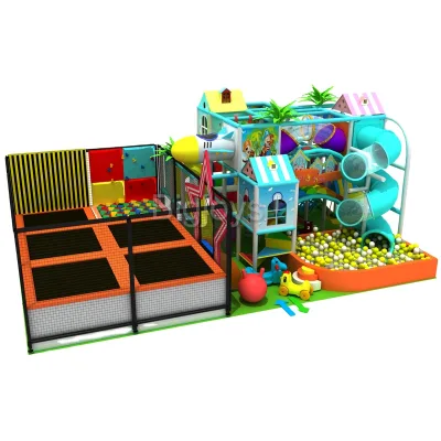 Soft and Large Trampoline Style Rental Play Ground Shopping Mall Amusement Foam Climbing Blocks Toddler Soft Play