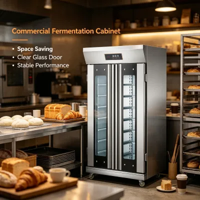 Dough Fermenter Bread Proofer Stainless Steel Refrigerated Proofer Widely Used in Food Processing Factories