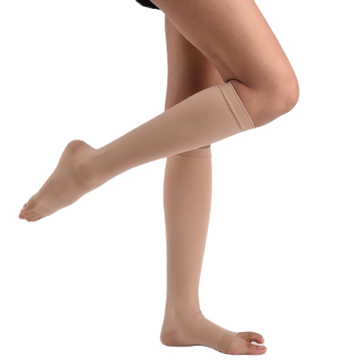 Anti-slip Design Silicone 23mmhg -32mmhg Thigh High Above Knee Compression Stocking