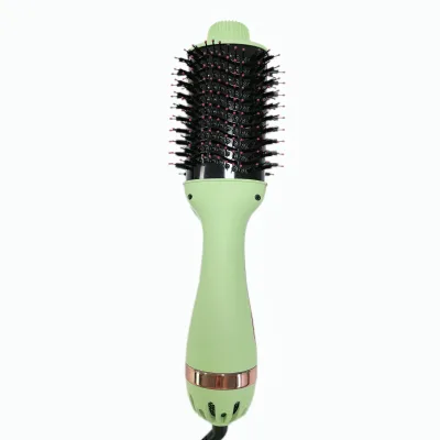Professional Multi-Functional Adjustable Ionic DC Motor Hot Air Hair Dryer Straightener Brush 3 Temperature Settings Household