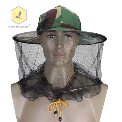 Beekeeping Tools Camouflage Beekeeping Veil Beekeeper Hat Mosquito Fly Mask Cap Outdoor Fishing Head Net Face Protection