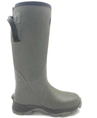 Dark Green Cheap Waterproof Durable Neoprene Rubber Hunting Boots for Men
