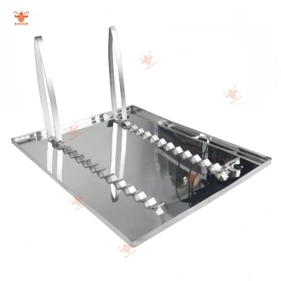 New Stainless Steel Uncapping Tray for Honeycomb, Bee Frame Support (55*46cm)