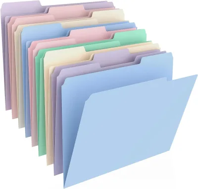 High Quality Plastic PP Stationery File Custom Presentation Folders Double Pocket 3 Hole Folder for Binder Paper Protection