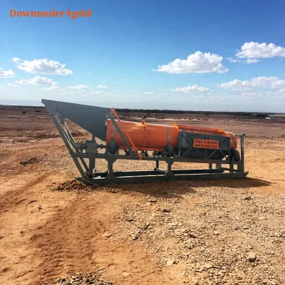 Simple Operation Gold Trommel Screen Large-scale Portable Sluice Box Gold Washing Plant with Movable for River Gold Mining