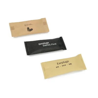 Disposable Foam Ear Plug with Kraft Paper Bag Earplug in Recycle Bag