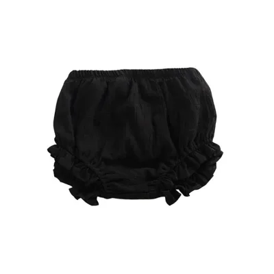 Newborn Toddler Baby Girls Boy Kids Cotton Linen Bloomer Basic Shorts Washable Baby Diaper Cover