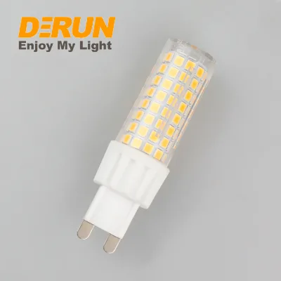Good Price Stepless Dimming 5.5W 220V 240V LED Corn Dimmable 0-100% G9 NO Flicker Led Light Bulb , LED-G9