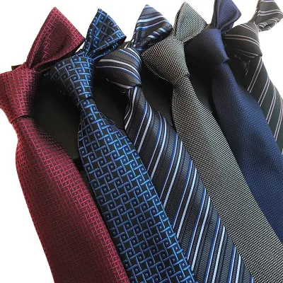 New Design Classic Silk Mens Neck Ties 8 cm Stripes Ties Formal Business Wedding Silk Ties for Men