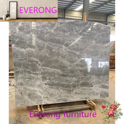 Whole Slab Selective Marble Home Decoration Good Look Sliver Grey Marble