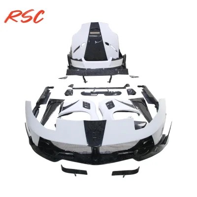 Forged Dry Carbon Fiber Half Carbon M Style Body Kit Front Rear Bumper Spoiler for 812 GTS Spider 2017-2022