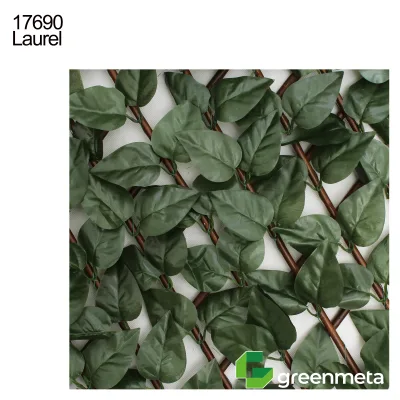 Laurel Leaf with Nature Willow Extendable 1*2m Fencing Trellis Gates