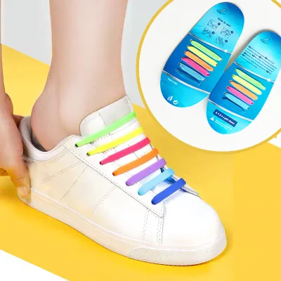 No Tie Elastic Shoe Laces for Sneakers-Free Sample Customizable Colors & Sizes