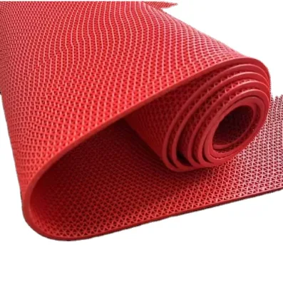 Multi-Thickness 5 5.5 6 8.5mm Stable Weight 2.5/2.6/2.7kg Per Sqm Non-Slip PVC S Mat for Warehouse Ground Covering