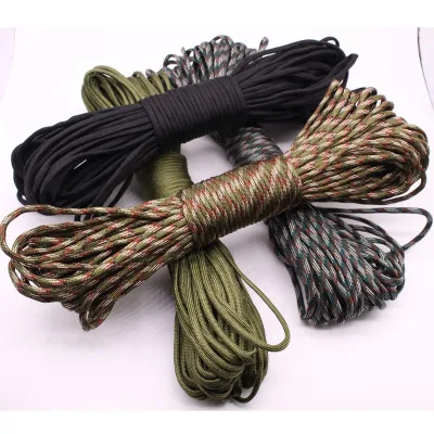 31m 4mm 7 Seven-core Outdoor Multi-purpose Emergency Survival Life Line Parachute Rope Bracelet Braided Rope