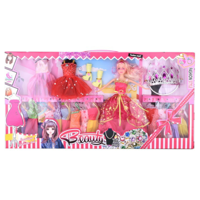 Girls Dresses Plastic Cloth Body Doll Toys and Clothes for Kids Girls