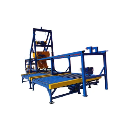 Durable Double Station Prefabricated Steel Distributing Machine New Condition PLC Core Designed Specifically Construction