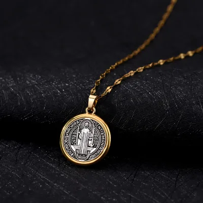 Saint Benedict Crucifix Necklace Pendant