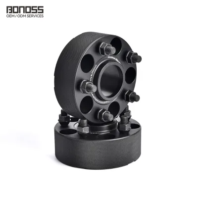OEM&ODM Forged Active Cooling Hubcentric AL6061-T6 CB66.1 Wheel Spacer Adapter 5x114.3 Wheel Adapter for Nissan 350z (Black)