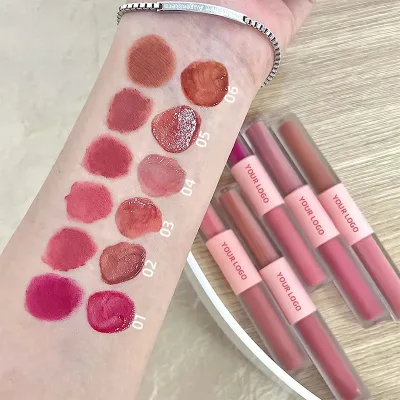 Non-Stick Glitter Long Lasting Makeup Products Velvet Matte Lip Cream Lip Gloss Shimmer Matte Lip Gloss for Women