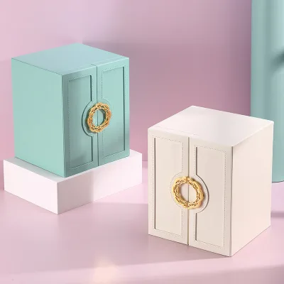 High Quality Double-door Five-layer Jewelry Box / High Capacity Leather Storage Case