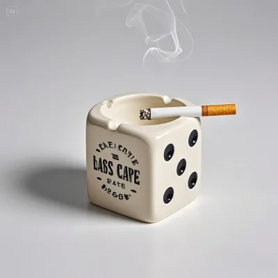 Casino Royale Ashtray - Custom Vegas-Themed Resin with Dice & Card Motifs