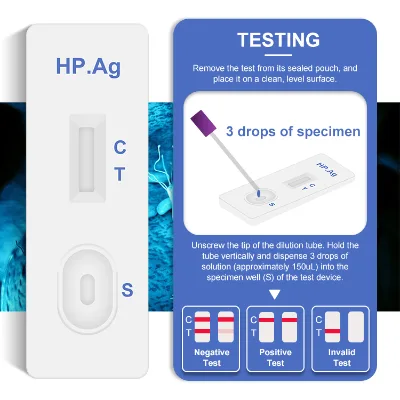 Pharmacy Feces HPAG Self test CE Hospital & Home Use H.pylori Antibody Rapid test Kit