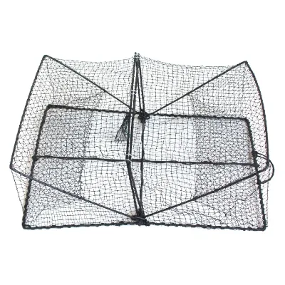 PE Material Strong Quality Large Capacity and Heavy Duty Folding Crab Trap for Fishing Trap Crab