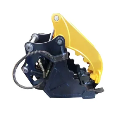 Excavator hydraulic thumb grab bucket