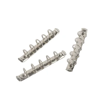 A8 Loose-leaf Binder, M5 Mini Metal Clips, 5-hole, Gold, Silver, Black, Colorful, Mini Notebook, Odd-shaped Clips, 5 Ring
