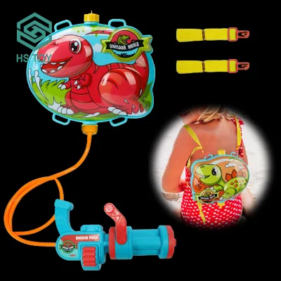 HS TOY Lovely Shape Mochila Con Pistola De Agua Backpack Water Gun Toy for Summer Beach Shooter