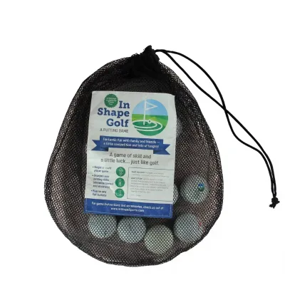 Golf Ball Practice Bag Nylon Mesh Drawstring Net Pouch Reusable Range Ball Storage Carrier Custom Logo