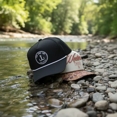 Mens High Quality 5-Panel Fitted Hat Rubber Patch logo Custom Sport Snapback Cap Flat Brim Snapback Waterproof Golf Hat for Men