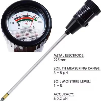 High Quality Soil Detection Instrument Suitable for Farmland Seedling Cultivation Orchard Planting Humidity Acidity and PH