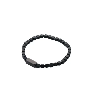 Handcrafted Luxury Stretch Bracelet Multi-Gemstone Beads on 316L Steel Rondelle Spacers Durable Stretch Rope Unisex Design
