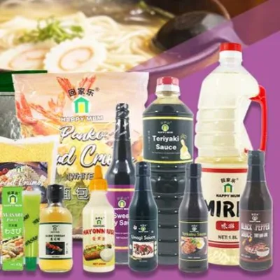 Happy Mum Condiments Japanese Mustard Mirin Sushi Soy Sauce Teriyaki Sauce