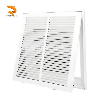 Modern Steel Square Air Ventilation Return Grill with 1-inch Thick AC Filter for Ceiling/Wall Duct Opening