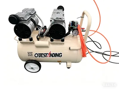 New Low Noise Oil-Free Screw Air Compressor 220V/380V Portable Design Continuous Compressed Air Supply Stable Operation
